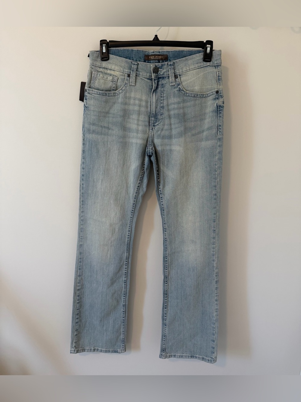 Cody James Wyatt Slim Boot Jeans Men’s Size 32x34 Light Wash Mid Rise